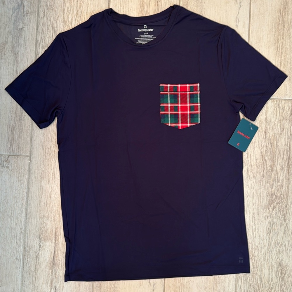 Tommy John Second Skin Sleep Crew Neck Pocket Tee